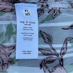 Rag and Bone Women's Calista Long Sleeve Chiffon Maxi Dress in White Floral Size M Photo 6