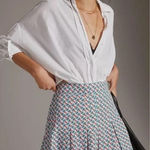 Anthropologie Maeve Pleated Mini Skirt Sz. 6 Photo 0