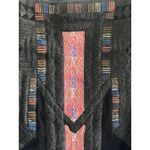 Free People  New Romantics Black Tribal Aztec Print Mini Flared Skirt Photo 7