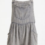 ee:some  Denim Overall Romper Size S Blue Chambray Shortalls Photo 0