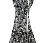 Style & Co  Maxi Dress Womens S Black Paisley Tiered Boho Whimsygoth Dark Fairy Photo 10
