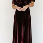 Baltic Born  Vivian Velvet Maxi Dress Short Sleeve New Without Tags Photo 0