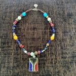 Handmade Handcrafted South Africa Flag Pendant Necklace Photo 0