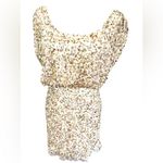 Aidan Mattox  gold sequence blouson mini cocktail party dress sz 4 Photo 13