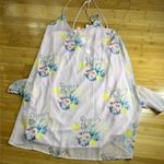 Peach Love California Blush Floral Tiger Dress/ Spaghetti Strap/SZ: Small/flowy Photo 7