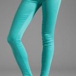 J Brand New $178 Designer Jeans Womens 30 Aqua Blue Teal Super Skinny Columbia Photo 0