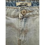 Refuge Denim Jean Mini Skirt Medium Blue Distressed Cotton Rayon Streetwear Photo 4