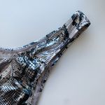 New Without Tags Bond Eye Metallic Snakeskin Bikini Silver Size XS Photo 2