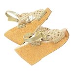 Chelsea and Violet  Cream Wedge Sandals Size 8.5M Photo 1