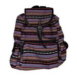 Steve Madden Mexican Blanket Backpack Unisex Woven Serape Baja Boho Bag Drawstring Hippie Photo 0