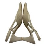 Hayni Suede and Leather Slingback Pumps Tan Size 8.5 Photo 3