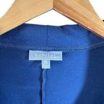 Habitat  Blue Asymmetrical Button Front Top with Wide Collar Size XL Cotton Photo 4