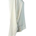 Free People  Medium Santa Clara Thermal Top Long Sleeves V-Neck Alabaster Ivory Photo 3