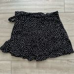 ZARA Black and White Polka Dot Skort Photo 3