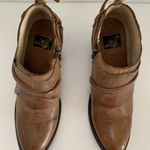 FREEBIRD by Steven  Sandi brown booties shoes boots size 8 BoHo distressed RARE Photo 1