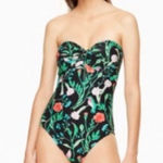 Kate Spade Marina Black Hummingbird One- Piece Swimsuit- Size Small Photo 0