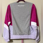 Peloton  women’s size medium chic mixed fabric pullover sweater elastic waist Photo 3