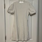 Chelsea and Violet Bubble Sleeve Button Down Off-White Summer Mini Dress Large Photo 3