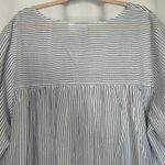 The Vermont Country Store Women's 3/4 Sleeve Blouse Blue White Stripe Size 2X‎ Photo 6