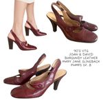 Joan & David 90's vtg. JOAN‎ & DAVID SLING BACK MARY JANE PUMPS SZ. 8 Photo 0