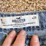 Hollister  Blue Curvy Ultra High Rise Vintage Relaxed Mom Jean Shorts Womens 29 Photo 2