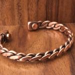 Pure Copper Heavy Twist Design Magnetic Bracelet Energy Cuff Bangle Photo 1