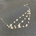Handmade Natural Freshwater Pearl Necklace, Pearl three Strand Necklace Photo 6