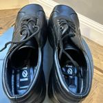 l.e.i. Vintage 90s Black Chunky Platform Lace Up Quilted Shoes Square Toe Y2K Size 10 Photo 5