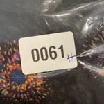 Mudd  OS Sheer Black Colorful Circles Kimono Cardigan Satin Trim Beach Preppy NEW Photo 5