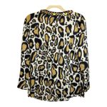 St. John  So Ca Blouse Women's Size Small Animal Print‎ Sheer Lightweight Photo 1