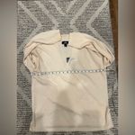 Lands' End LANDS’ END Cream Color 100%Cashmere Wrap Top Blouse Photo 8