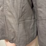 Alfani  Faux Leather Jacket Full Zip Taupe woman size MEDIUM Photo 2