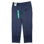 Mondetta NWT Herringbone High Rise Straight Leg Pull-On Pants Navy Blue Size XL Photo 3