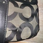 Coach RARE Vintage  Parker Pleated Op Art Signature Black Gray Handbag #13408 Photo 13