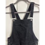 Old Navy  Black Wash Denim Bib Overalls Size 10 Straight Leg Grunge Photo 2