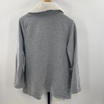 Tommy Hilfiger Women’s Size XL Varsity Open Sweater Gray Cozy Sporty Academia Photo 2