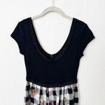 [Vintage] 90s Karen Alexander Black Plaid Wide Leg Scoop Neck Jumpsuit Size 4 Photo 2