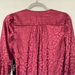 NWT Lulu’s Cheetah Print Burgundy Long Sleeve Bodysuit Size XS Red Photo 9