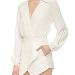 Lovers + Friends Radiance White Ivory Long Sleeve Skort Romper Size S Photo 3