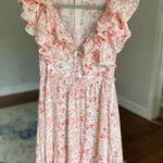 Storia  Ruffle Floral Mini Dress Romantic Cottagecore Spring Wedding Brunch Boho Photo 0