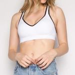 Anemone  Contrast Racerback White Sports Bra Size M/L Photo 1