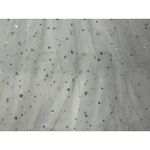 Iridescent Sparkly Sequin Tiered Tulle Mini Dress Mesh Corset Boned Strapless L White Size L Photo 8