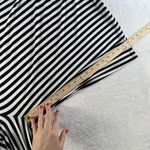 Torrid Plus 1 1X Super Soft Knits Culotte Jumpsuit Black & White Stripe Cropped Photo 13