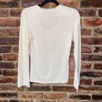 Ann Taylor  Vintage Silk Beige Knit V-Neck Lightweight Sweater Women's Size XS Photo 4