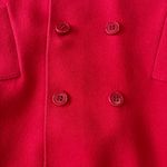 Saks 5th Avenue Vintage Saks Fifth Avenue Cashmere & Wool Red Pea Coat Size 8 Photo 11