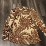 Farm Rio  SAND YAWANAWA BANANA BLOUSE SIZE S Photo 2