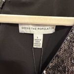 Dress the Population NWT Jaleah Black Sequin V-Neck Bodycon Midi Dress Size L Photo 6