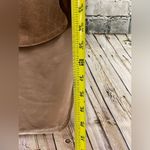 Camel brown velvet shirt dress button up sz S nwt Tan Photo 4