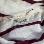 Madewell Red Maroon White Striped Turtleneck Longsleeve Tee Shirt XXS Photo 1