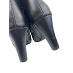Sam Edelman * Sadee Black Leather Heeled Ankle Booties Womens Size 9 Double Zip Photo 3